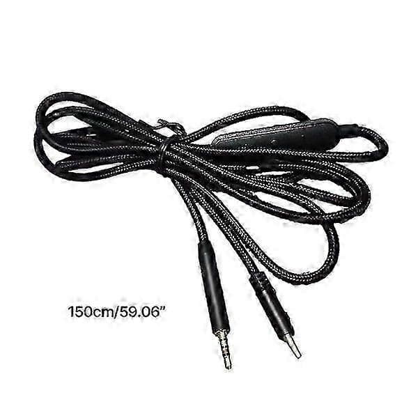 USB C til 2,5 mm han-kabel til QC25/QC35/QC35II/QC45 hovedtelefonkabel med mikrofon