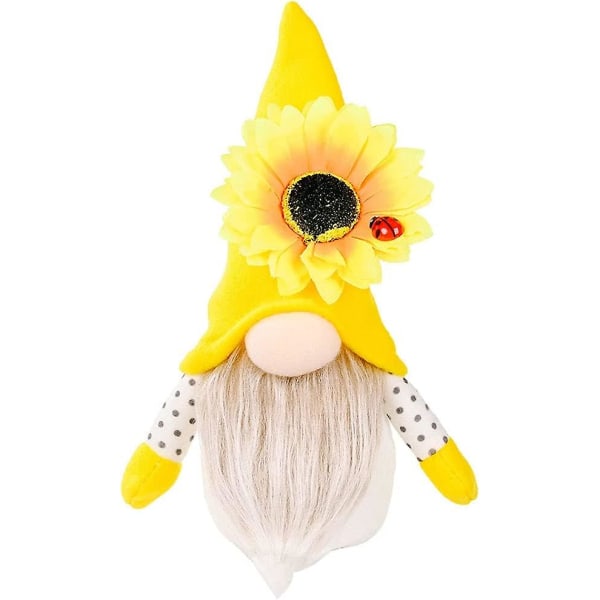 Bee Sunflower Doll Decor, Solros , Bumble Bee Festival Plysch, Handgjord Ansiktslös Plyschdocka, Honungsbi , Ansiktslös Plyschdocka