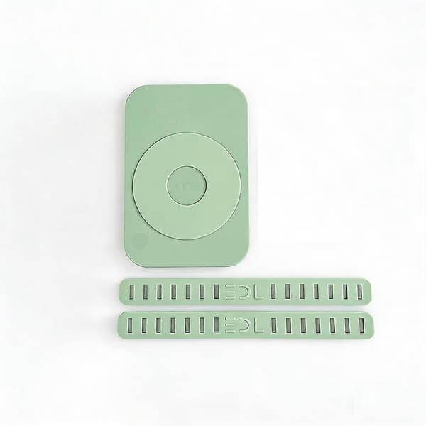 Multifunktionel Strip Clip Etui Telefon Audio Dekoder Opbevaringstaske USB Lomme Telefon Taske Magnetisk Elastisk Rem Sæt Grøn Green