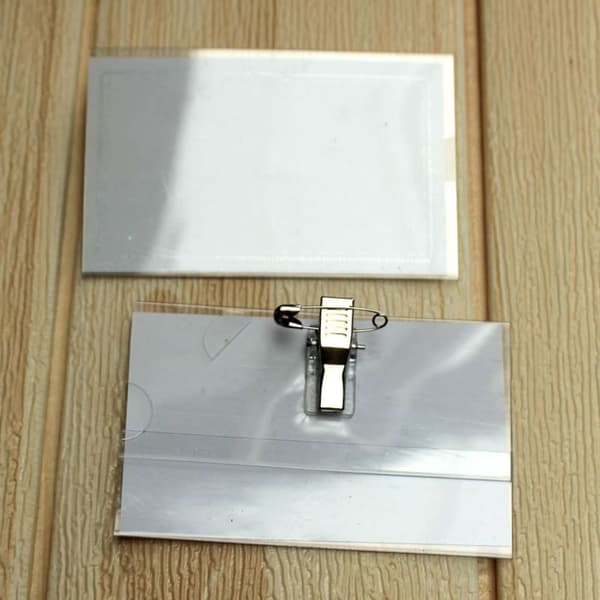 10 stk. ID-kortholder Sikkerhedsnål Clip Broche 10 stk.