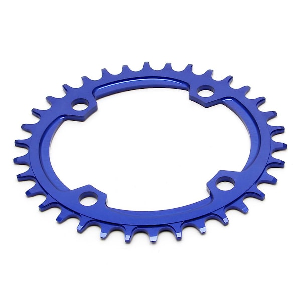 Bike Oval Narrow Wide Bicycle Chainwheel Chainring Circle Cycle Cranksets Plates Blue 34T