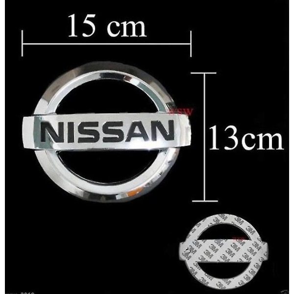 Nissan Badge Krom 15cm X 13cm Baklucka bak