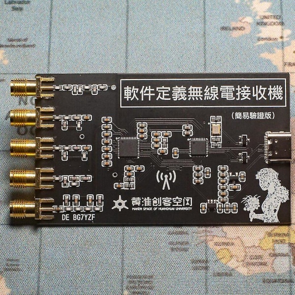Yksinkertainen 10 khz - 1 ghz Sdr-vastaanotin, joka on yhteensopiva Hf Am Fm Ssb Cw Aviation Band -vastaanottimen + metallikotelon kanssa