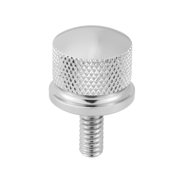 Krom Billet Aluminium Seteskruehette for Harley Davidson Silver
