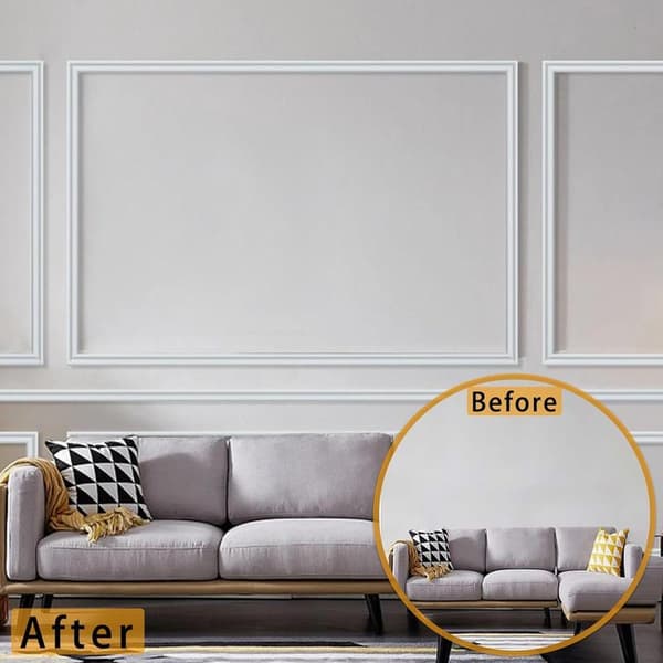 Self-adhesive decorative PVC wall trim - Flexible decorative strips
