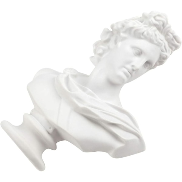 15 cm gresk klassisk replika Apollo hode byste statue romersk statue mytologi skulptur figur for skisse modell kunst tegning harpiks håndverk ornamenter Apollo# 6 Inch