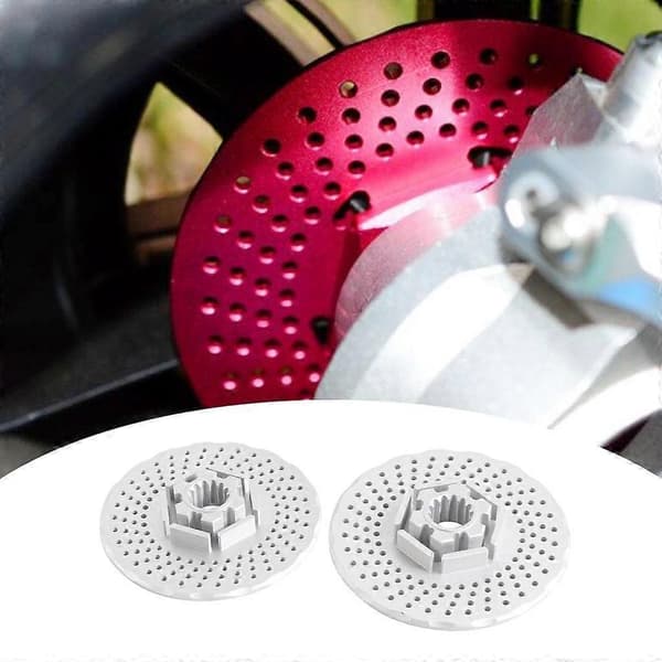 Simulering Metall RC Bil Bremseskive /5 Klatring Racing Bil Lastebil Modell DIY Deler Silver