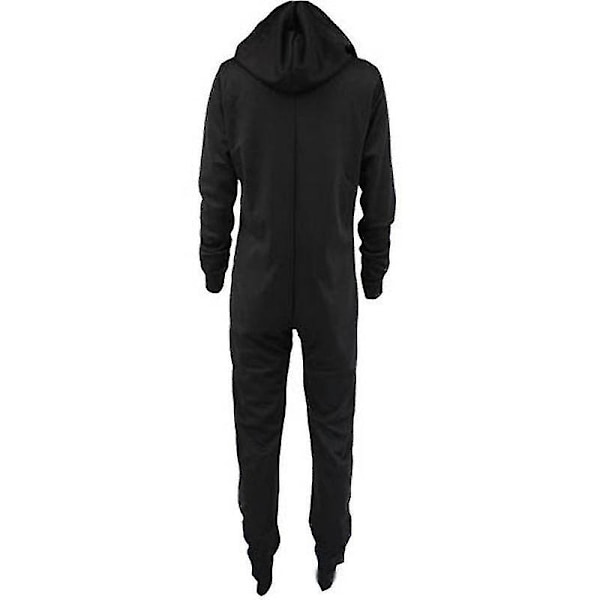 Ny Voksen Superhelt Cosplay Pyjamas Unisex Blå Sort Bat Mønster Rolle Onesie Efterår Vinter Hoodie Enkelt Stykke Sovejakke Hjemmetøj Høj Kvalitet Black L