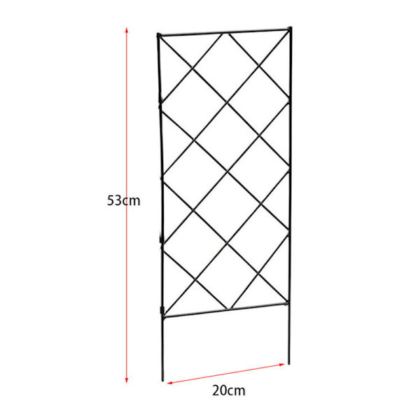3st hopfällbar växtbåge Klätterspaljé Stomme Trädgård Blomma Växt Växande stöd Metall Järn Spaljé Vägg Svar 3 Sheet