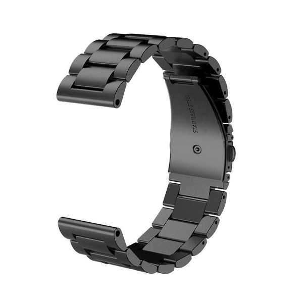 Ruostumattomasta teräksestä valmistettu watch Garmin Fenix ​​3:lle, kolmihelmi taittuva watch hihnan vaihto Black Style A Garmin Fenix 3
