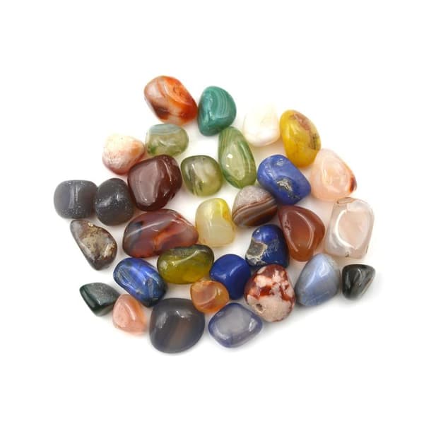 50G blandede farger Agatsteiner Edelsten Rock