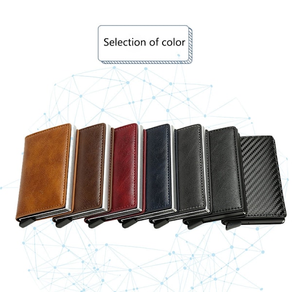 Carbon RFID - NFC Protected Wallet Card Holder 6 Cards Bronze One Size Carbon Fiber Bronze