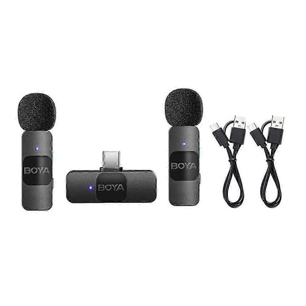BOYA BY-V20 Trådløs Lavalier Mikrofon for Live Stream, Vloggere