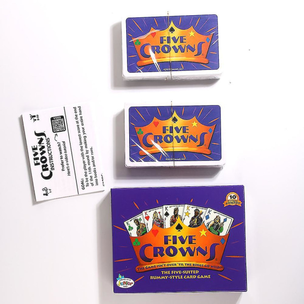 Five Crowns Card Game Klassiset hauskat perhejuhlat Rummy Style Poker Lautapelit
