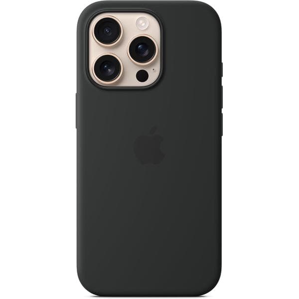 2026 seneste eksplosion Apple silikoneskal med MagSafe til iPhone 16 Pro - Sort[GPA]