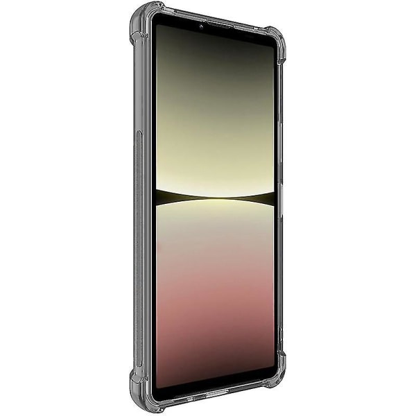 Imak Sony Xperia 10 V Soft Slim Fit Tpu phone case Airbag Iskunkestävä cover Transparent Black