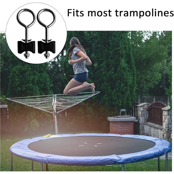 12 stk. Trampoline Skruer, Trampoline Tilbehør Skruer, Erstatningsskruer for Trampoliner, Trampoline Stabilitet Verktøy, for de fleste utendørs Trampoliner