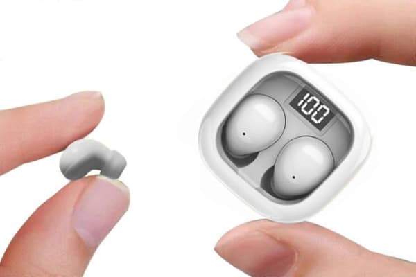 Usynlig Bluetooth-øretelefon Trådløse Støyreduserende Soveørepropper White One Size