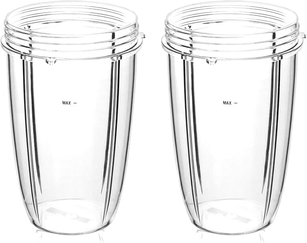 24oz Juicerkopper kompatible med Nutribullet 600W 900W blendere, reservedeler til juicer (2-pakning)