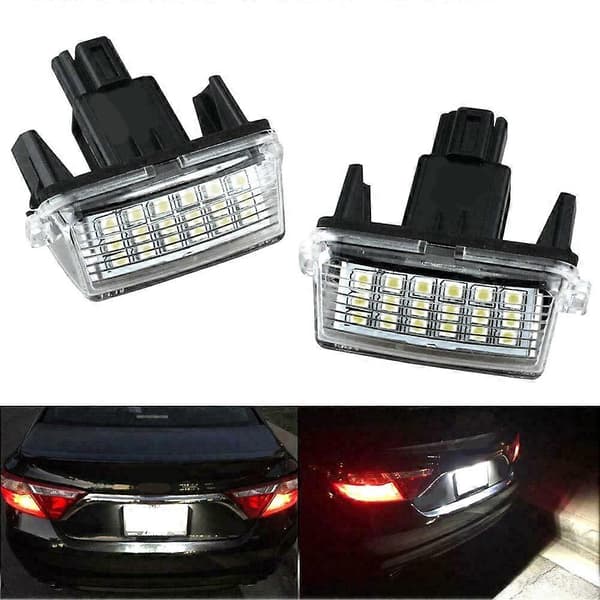4 STK LED Nummerpladelys til Toyota Camry Avalon Auris E18 Vios Esquire Esquire EZ Noah Proace City