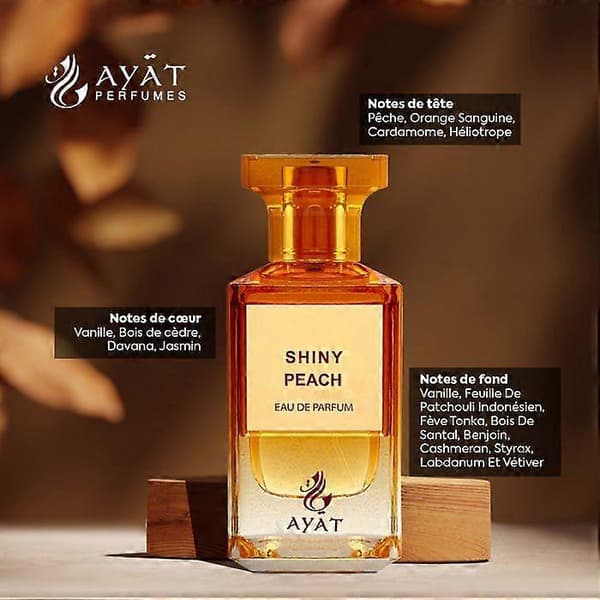 Shiny Peach Eau de Parfum – Ayat Parfymer – 80 ml – Persika, Blodapelsin