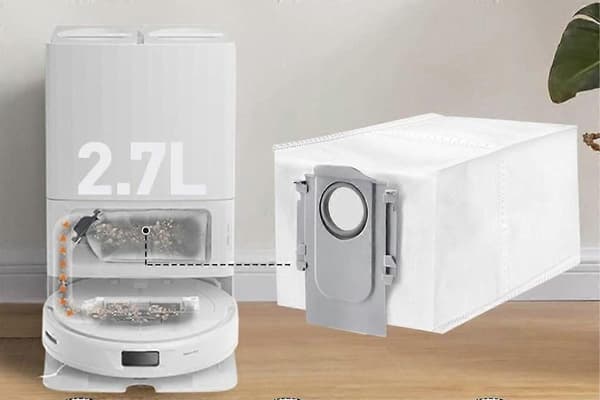 10 stk. støvsugerposer 3L stor kapasitet for Roborock White One Size