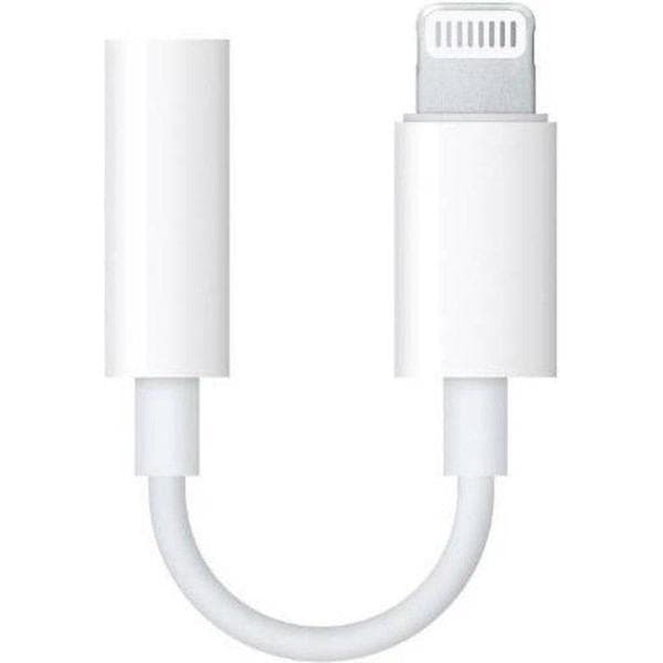 2026 seneste eksplosion Vit - Lightning til 3,5 mm hovedtelefonstikadapter til iPhone - Høj kvalitet - Holdbar