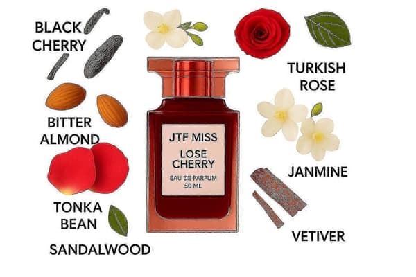 Eau de Parfum for men 50ml Black Cherry Langvarig duft med tre- og blomsternoter