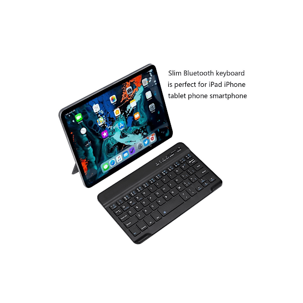 Janaya Fashion Ultra-Slim Bluetooth-tastatur, bærbar mini trådløs tastatur, genopladelig