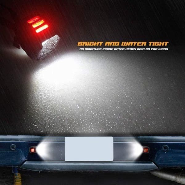 2 st Röda Rör SMD LED-Nummerskyltslampor För Nissan Navara D40 2005-2016