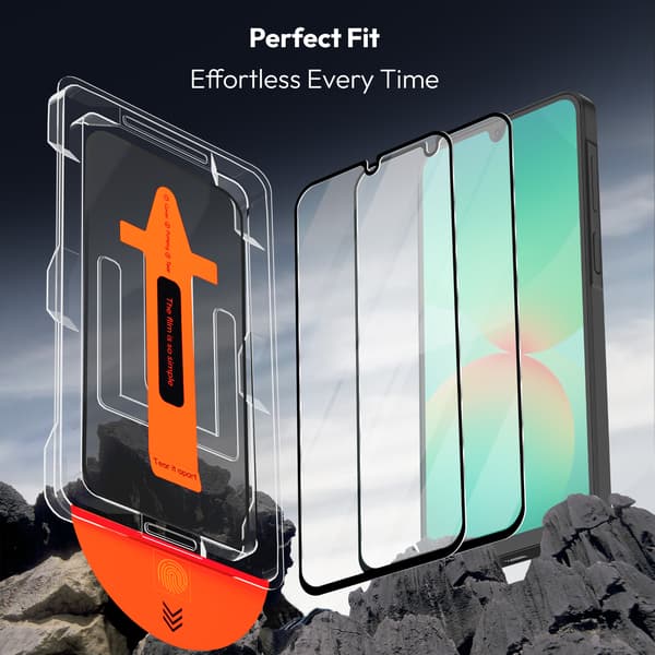 2-pack Samsung A26 Screen Protector - Tempered Glass | [Automatic Installation] - Bubble-Free Samsung A26