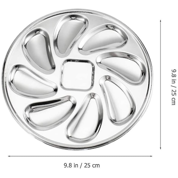 Ostronfat Ostronserveringsbrickor Rostfritt Stål Ostronfat Ostronskal