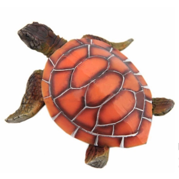 1 st akvarium prydnad harts polyresin sköldpadda akvarium dekoration