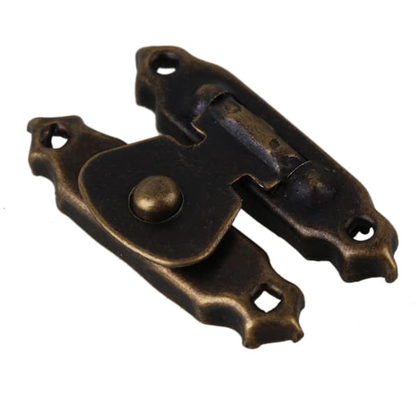 80 x Bronzy Metal Hem Dekorativ Mini Smyckeskrin Lås Spänne