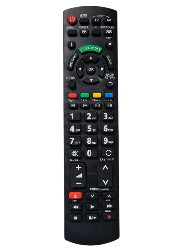 Fjärrkontroll till Panasonic TV N2QAYB Svart black
