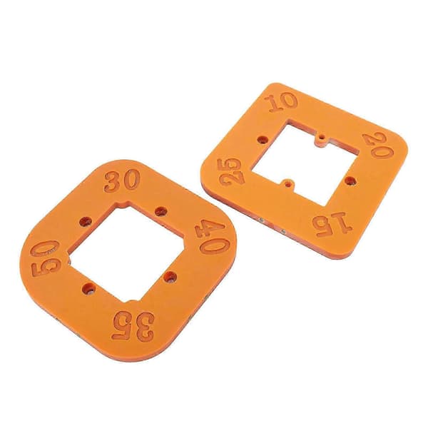 Rundhörnsmall R10-R50 Teknisk plastfräsjigg med 2 bits