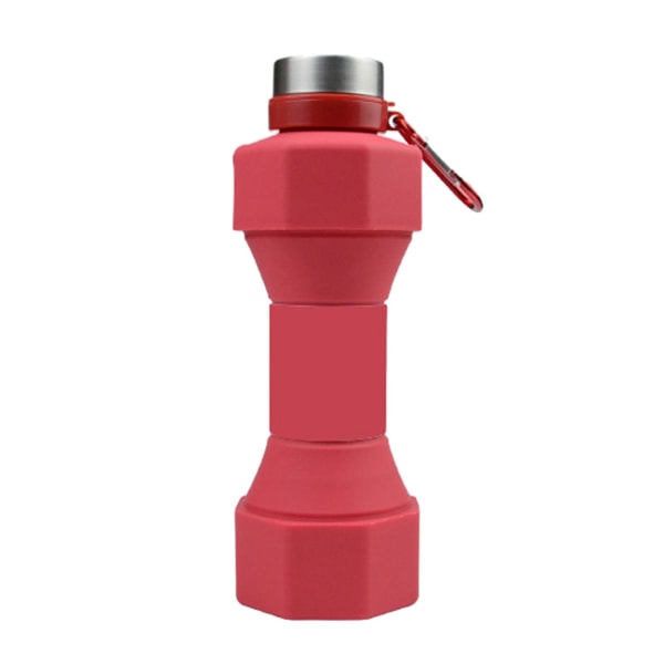 650 ml vannflaske med stor kapasitet Lekkasikker god forsegling Hantelformet treningsstudio Fitness Sport Vannkoker Tianyuhe Watermelon Red