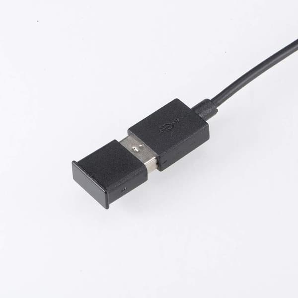 10 stk. Silikone USB-beskyttelse Støvhætte 13mmx5mm til USB 2.0 Sort