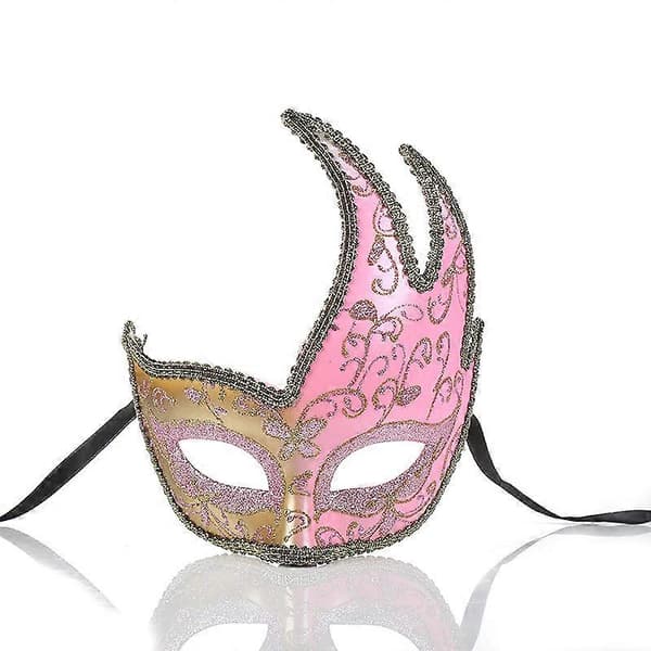Dammask Balmasker Lätt Halvansiktsmask Målningsmönster Festmask
