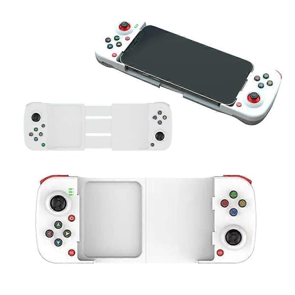 Trådløs Bluetooth 5.0 spillkontroller for mobiltelefon White One Size