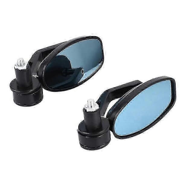 22 mm sort motorcykel bakspejl - universel pasform til cykler