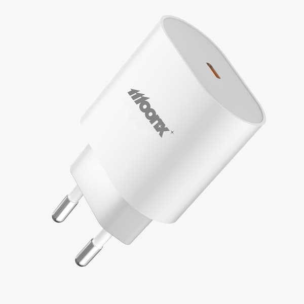 30W Hurtiglader til iPhone 15/16/17 + USB-C til USB-C 1m kabel