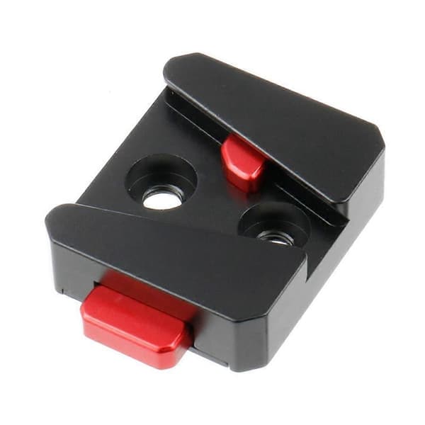 Kamera Quick Release V Mount Lås QR System 1/4 til Stativ Monopod Slider DSLR Video Gimbal til Roni black