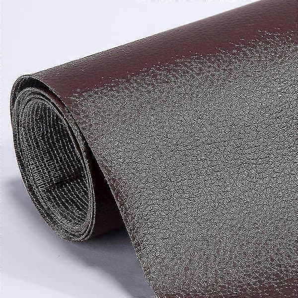 Læderreparationslap selvklæbende til sofa- og møbelridser Dark brown 20cm*50cm