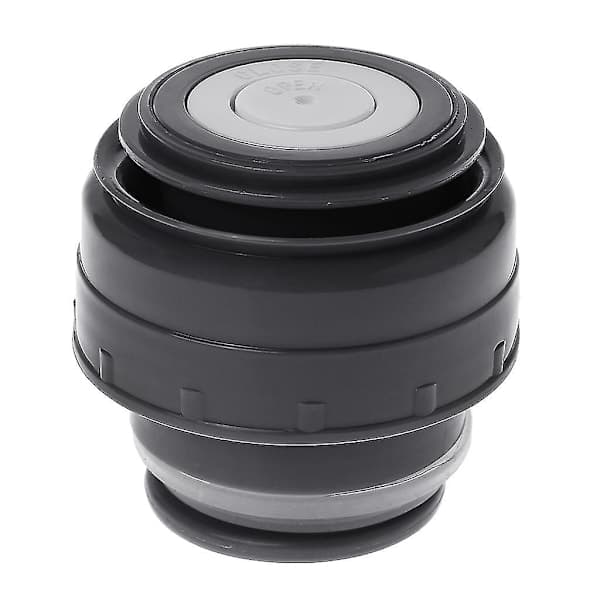 5,2-7,5 cm Termospullon korkki Helppo käyttää ja puhdistaa Kannettava Yleismuki 5,2 cm - Musta tummanharmaa