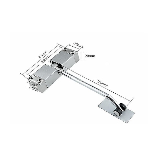 Automatisk dörrstängare i zinklegering, dörrstängare, dörrfjäderstängare, automatisk dörrkontakt