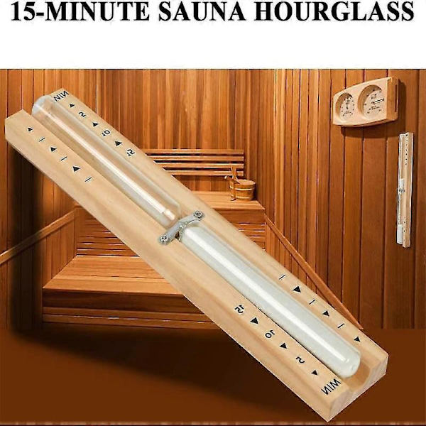 15 Minuters Bastu Timglas, Bastu Sandklocka Väggtimer, Bastutillbehör