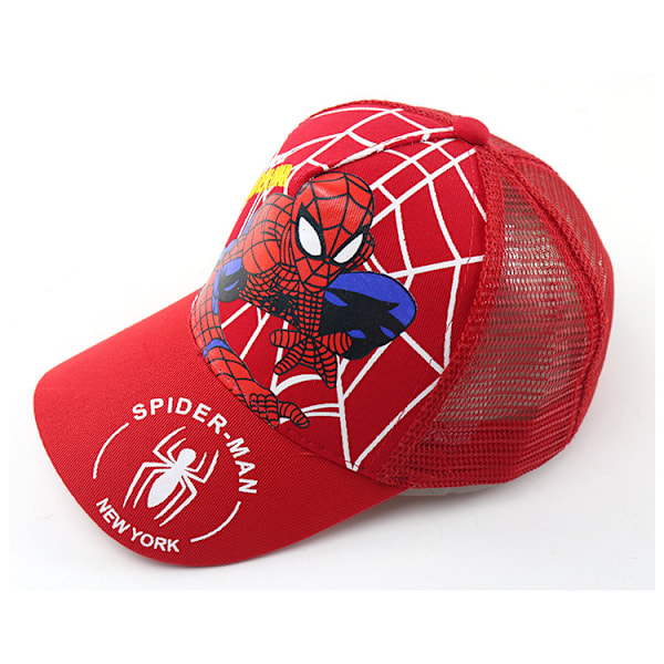 Spiderman tegneserie baseballcaps, ny stil barnehatt for gutter om våren og sommeren, hiphop solhatt Grid Grid B