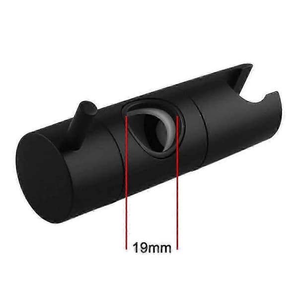 Justerbar Universal Håndbruserholder med 360° Rotation til Brusestang 19mm Vernice nera
