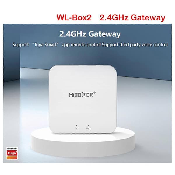 Miboxer WL-Box2 LED WIFI Controller Smart Trådløs 2.4GHz Gateway Stemme WiFi RGB Controller Tuya til Boxer Pære Strip Lys Lampe